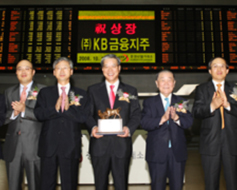 KB Financial Holding Co., newly listed on the Korean Futures Exchange