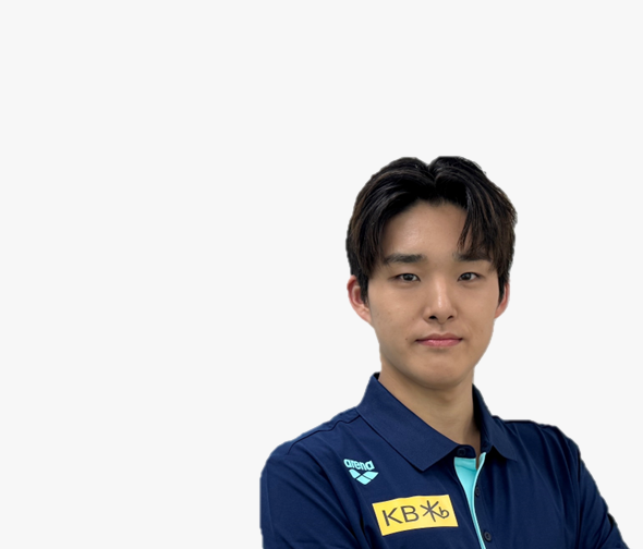 A portrait photo of Sun Woo Hwang, a Swimmer, Summer sports