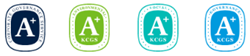 The 4types of logo of ESG Evaluation A+ obtained by the Korea ESG Standards Institute