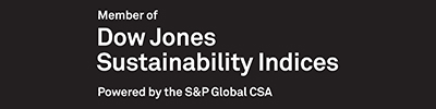 The logo of DJSI(Dow Jones Sustainability Indices)