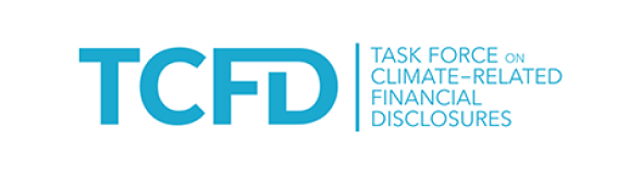 Ini adalah logo Task Force on Climate-Related Financial Disclosures (TCFD).