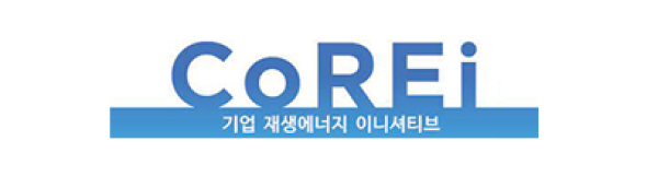 Ini adalah logo Corporate Renewable Energy Initiative (CoREi).