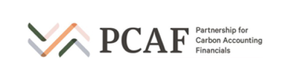 Ini adalah logo Partnership for Carbon Accounting Financials (PCAF).