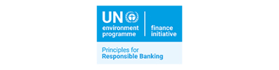Ini adalah logo Principles for Responsible Banking (PRB) PBB.