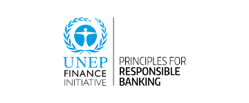 Logo UNEP Finance Initiative (pendukung Prinsip Perbankan yang Bertanggung Jawab).
